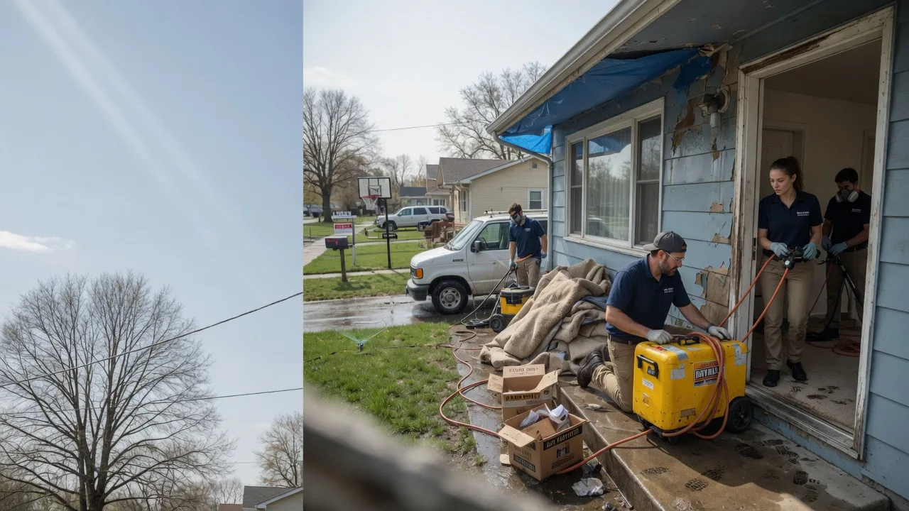 Basement Flood Cleanup in Aviston, IL near me